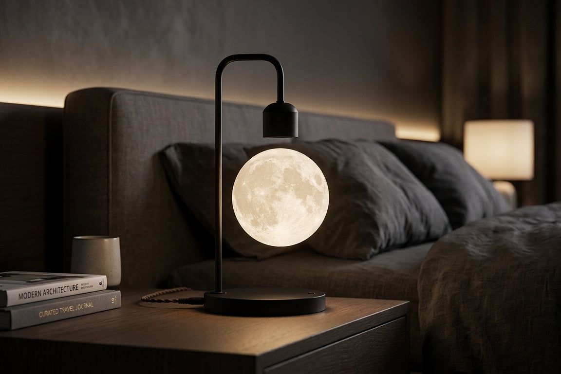 Levitating LED Moon Lamp