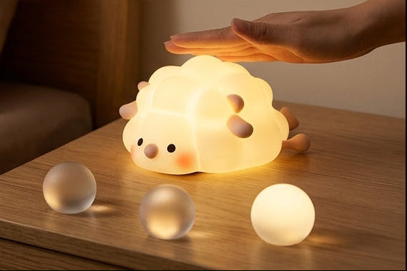 Squishy Silicone Animal Night Light - Tap to Glow