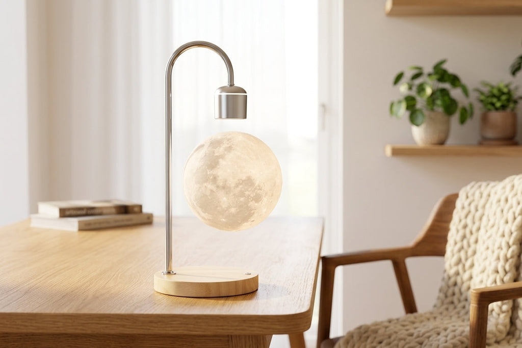 Levitating LED Moon Lamp